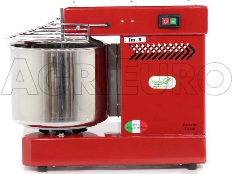 Famag IM 8/230 1 Velocit&agrave; Rosso - Impastatrice a spirale 8 Kg