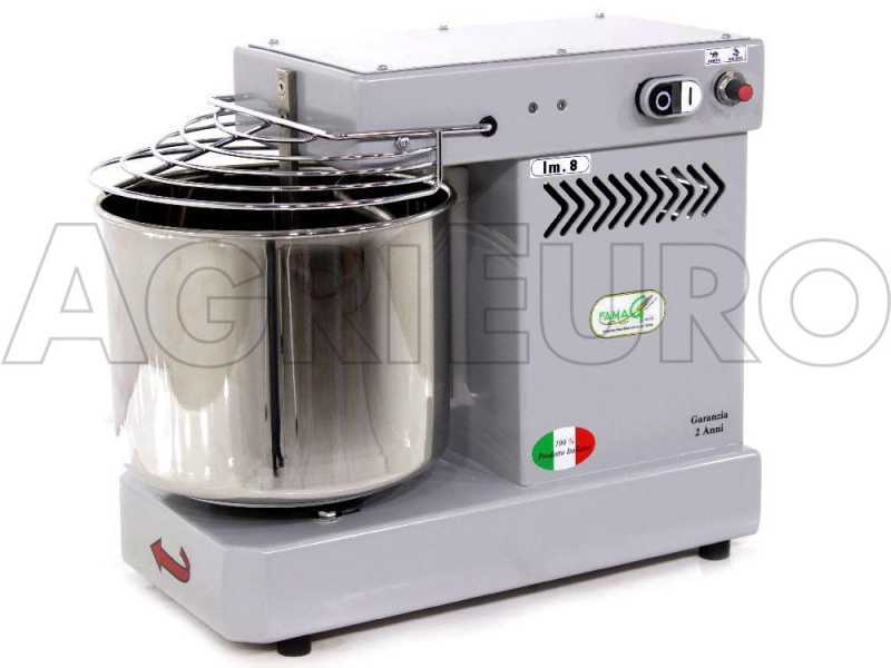 Famag IM 8/230 10 Velocit&agrave; Silver - Impastatrice a spirale 8 Kg