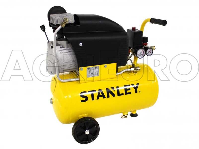 Stanley D210/8/24 - Compressore aria elettrico monofase - Motore 2 HP - 24 lt
