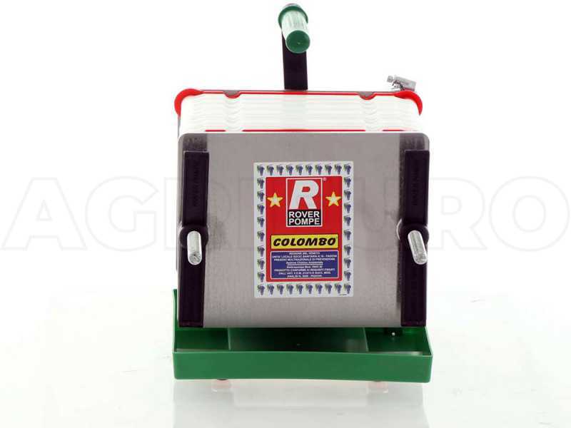 Rover Colombo 18 Inox - Filtro per vino cartoni e piastre-struttura acciaio INOX-pompa vino