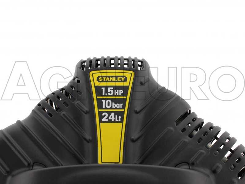 Stanley D200/10/24 - Compressore aria elettrico portatile monofase, oil-less - Motore 1.5 HP - 24 lt