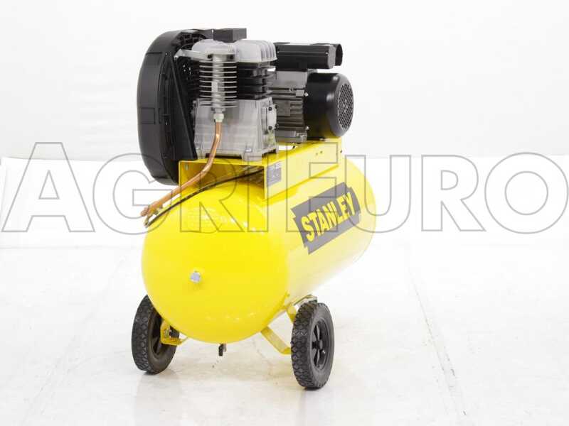 Stanley B 345/10/100 - Compressore aria elettrico monofase a cinghia - Motore 3 HP - 100 lt