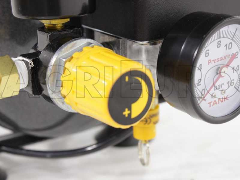 Nuair OM200/6 Sil Tech - Compressore aria elettrico portatile monofase silenziato, oil-less - Motore 1 HP - 6 lt