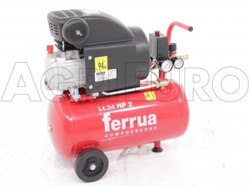 Ferrua RC2/24 - Compressore aria elettrico monofase - Motore 2 HP - 24 lt