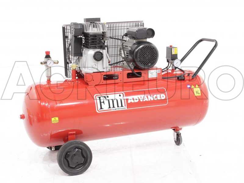 Fini Advanced MK 103-150-3M - Compressore aria elettrico monofase a cinghia - Motore 3 HP - 150 lt