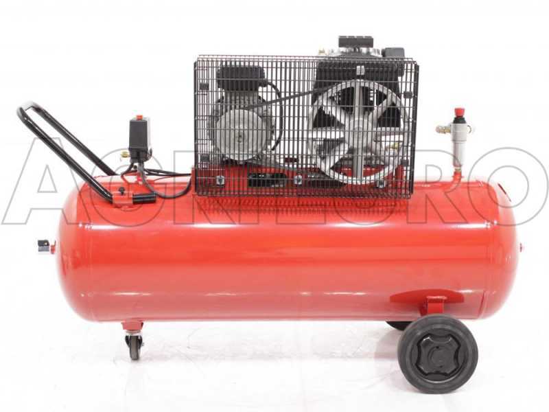 Compressore aria elettrico 150 litri lt lubrificato ad olio a cinghia Fini