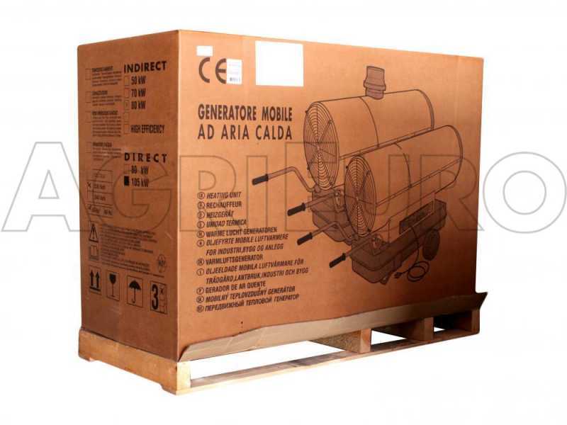 ITM ANTARES 80 INOX - Generatore di aria calda a gasolio indiretto - 80,6 kw