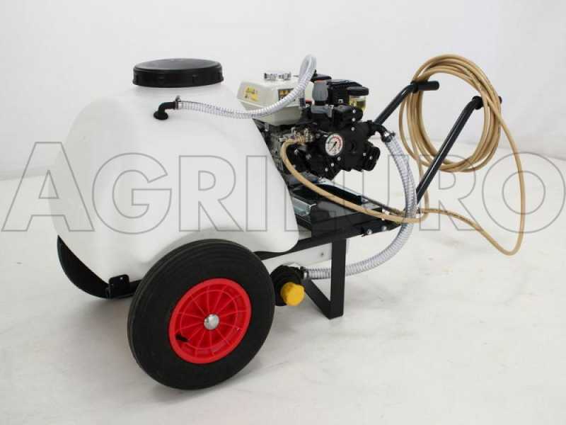 Kit motopompa irrorazione con gancio Comet APS41/Honda GX160 con carrello e serbatoio 120L
