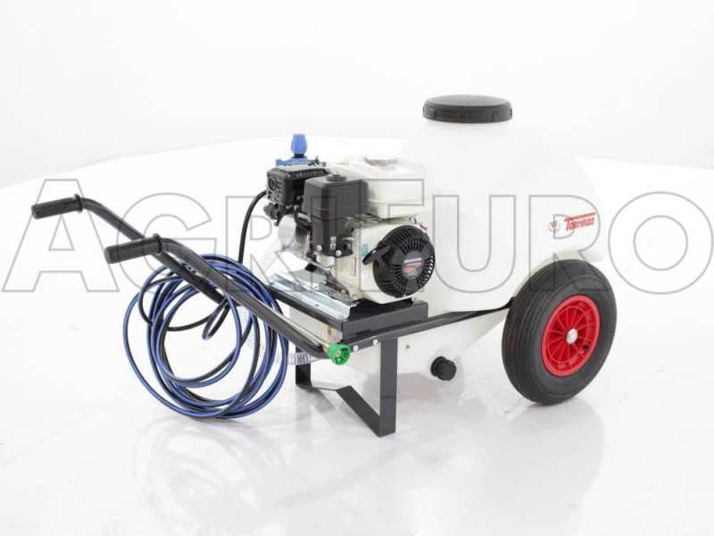 Kit motopompa irrorazione con gancio Comet MC25/Honda GP160 con carrello e serbatoio 120L