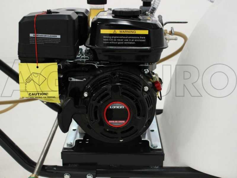 Kit motopompa irrorazione con gancio Comet APS41/Loncin G160F con carrello e serbatoio 120L