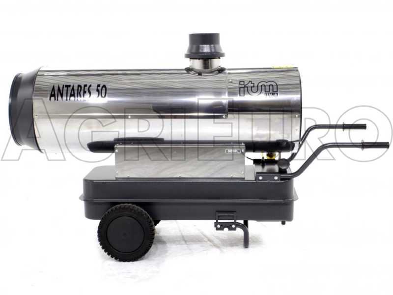 ITM ANTARES 50 INOX - Generatore di aria calda a gasolio indiretto - 48,5 kw