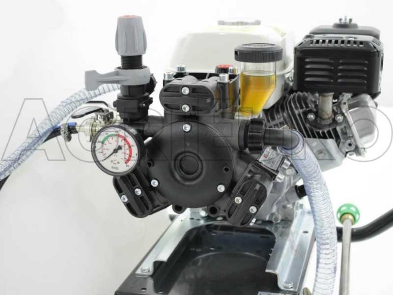 Kit motopompa irrorazione Comet APS 41 - Honda GP 160 e carrello serbatoio 120 lt con gancio