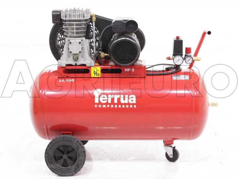 Ferrua FB28/100 CM2 - Compressore aria elettrico monofase a cinghia - Motore 2 HP - 100 lt