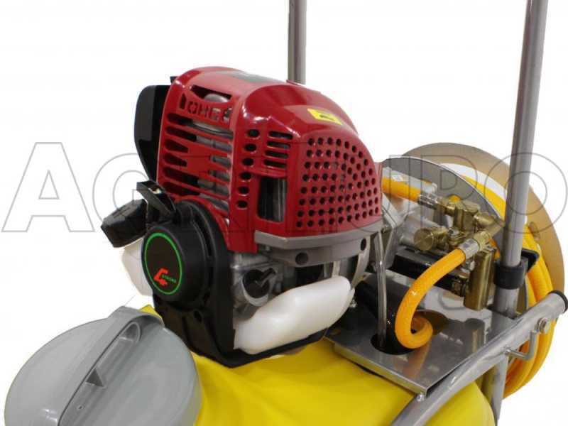 GeoTech SP 320 4S ALU - Pompa irroratrice a scoppio carrellata - 4 tempi a benzina