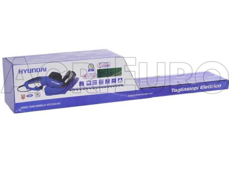 Hyundai HTLD12A-610 - Tagliasiepi elettrico con lama da 61 cm - 710W