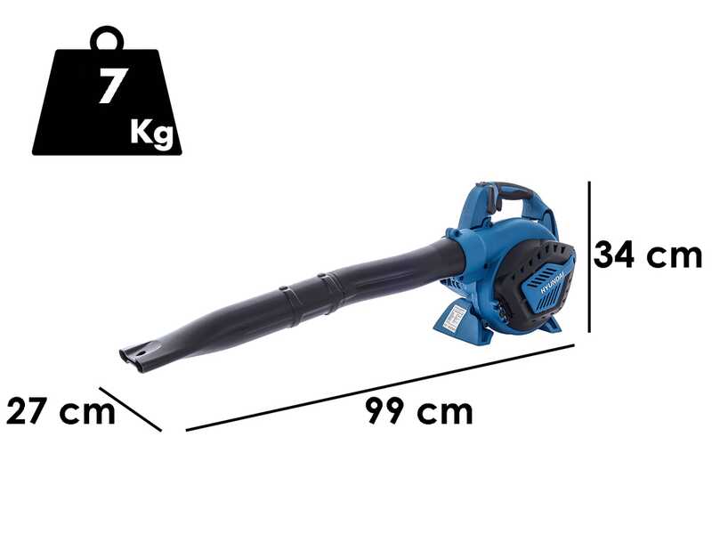 Hyundai BL-260D - Soffiatore aspiratore a scoppio 3 in 1 - Motore 2 tempi