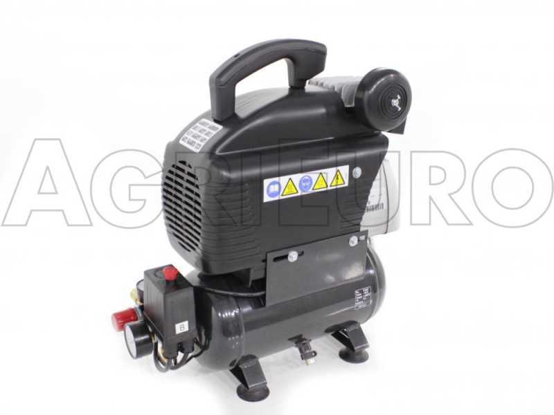 Nuair FC 2/6 - Compressore aria elettrico portatile monofase - Motore 2 HP - 6 lt