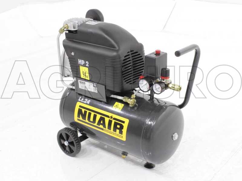 Nuair FC2/24 - Compressore aria elettrico monofase - Motore 2 HP - 24 lt 