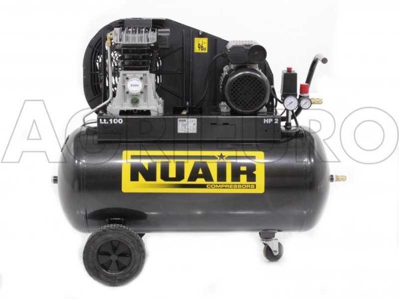 Nuair B2800 /100 CM2 - Compressore aria elettrico a cinghia - motore 2 HP - 100 lt