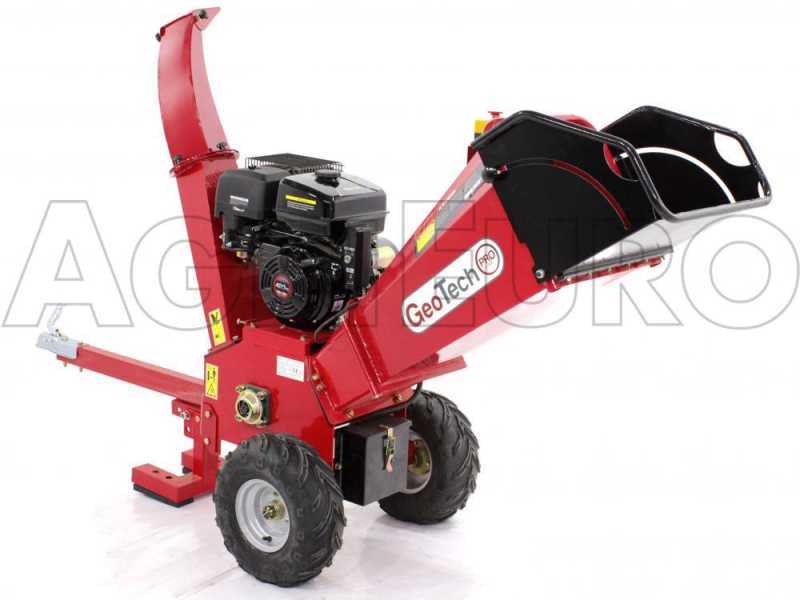 GeoTech-Pro PCS 155 LE - Biotrituratore a scoppio professionale - Motore Loncin 15 HP - Avviamento elettrico