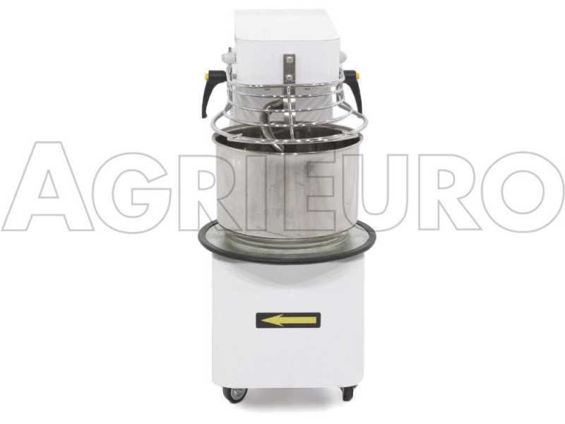 AgriEuro Top-Line Mixer 500 S Deluxe - Impastatrice ribaltabile a spirale - 5 Kg - 7L