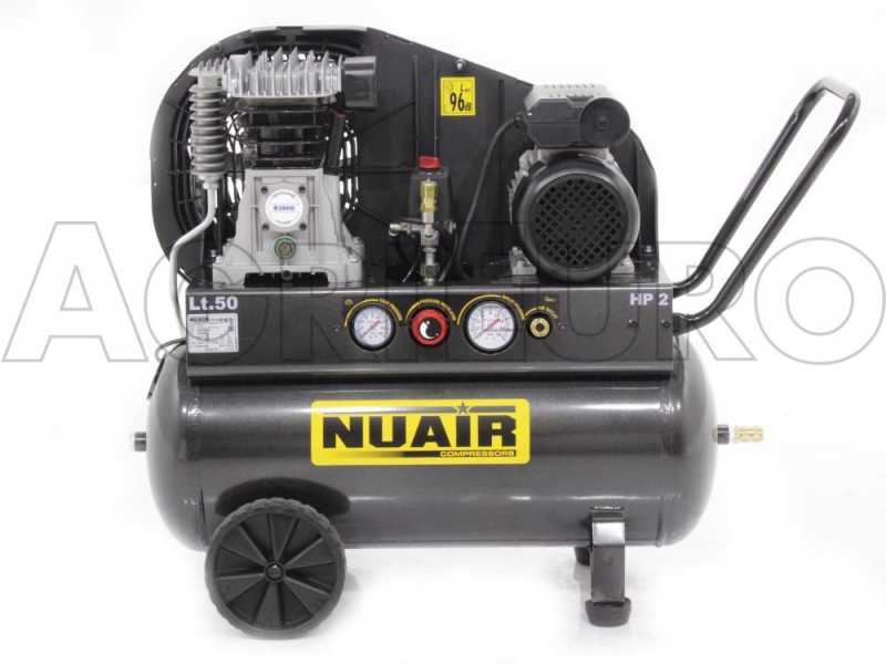 Nuair B 2800B/2M/50 TECH - Compressore elettrico monofase a cinghia - Motore 2 HP - 50 lt
