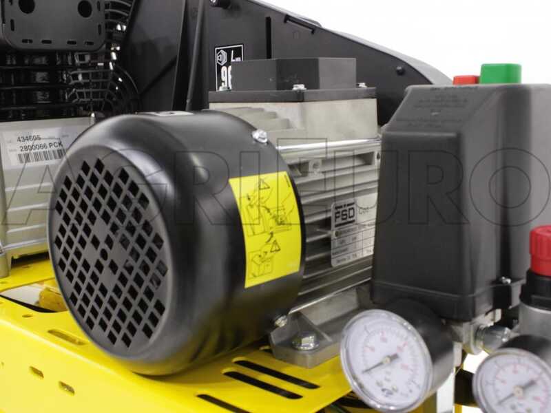 Stanley B 345/10/100T - Compressore aria elettrico trifase a cinghia - Motore 3 HP - 100 lt