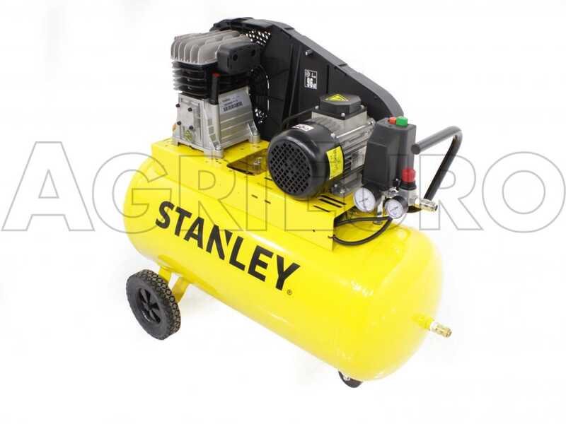 Stanley B 345/10/100T - Compressore aria elettrico trifase a cinghia - Motore 3 HP - 100 lt