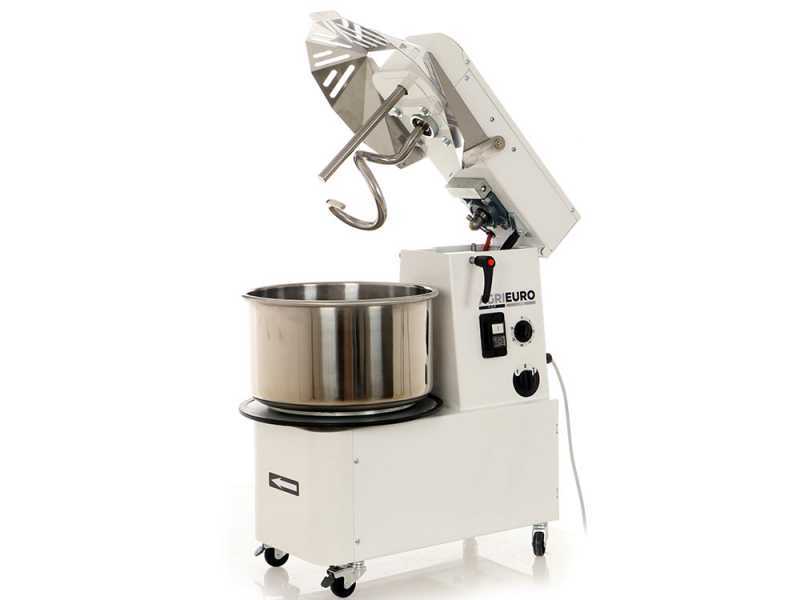 Impastatrice a spirale sollevabile Mixer 3000 T-2G Deluxe - Da 25 Kg trifase a 2 velocit&agrave;