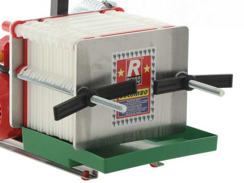 Rover Colombo 18 Oil Inox - Filtro per olio a cartoni e piastre - Pompa per olio in Novax