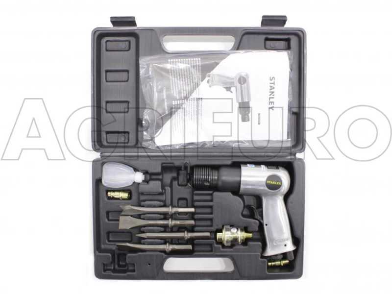 Kit accessorio martello scalpellatore - 10 pezzi per compressore - Stanley