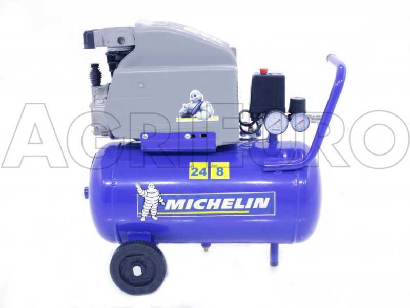 Michelin MB 24 - Compressore aria elettrico monofase - Motore 2 HP - 24 lt