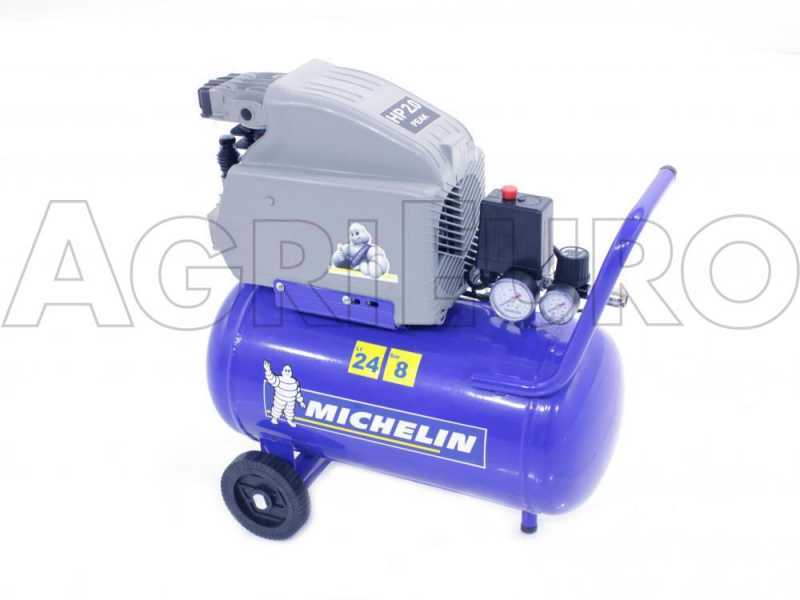 Michelin MB 24 - Compressore aria elettrico monofase - Motore 2 HP - 24 lt