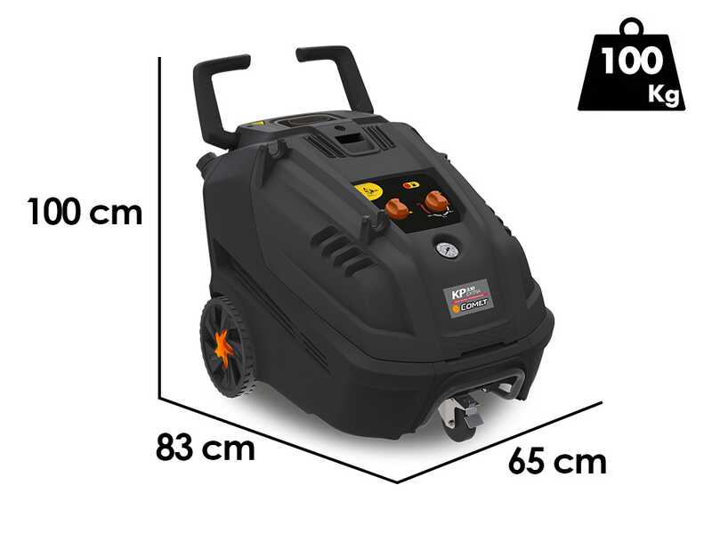 Comet KP EXTRA 3.10 10/140 M - Idropulitrice ad acqua calda professionale - monofase - 140 bar - 600 l/h