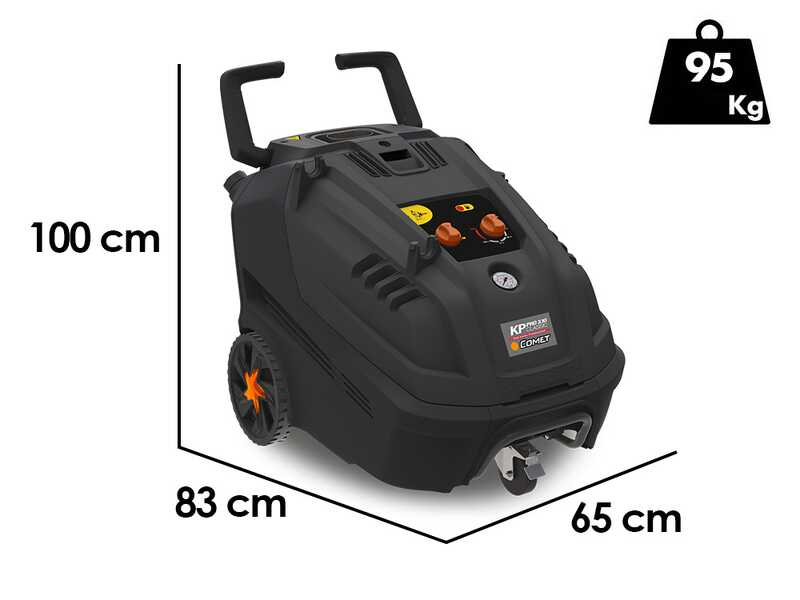 Comet KP PRO CLASSIC 3.10 10/150 M - Idropulitrice professionale ad acqua calda monofase - 150 bar - 600 l/h