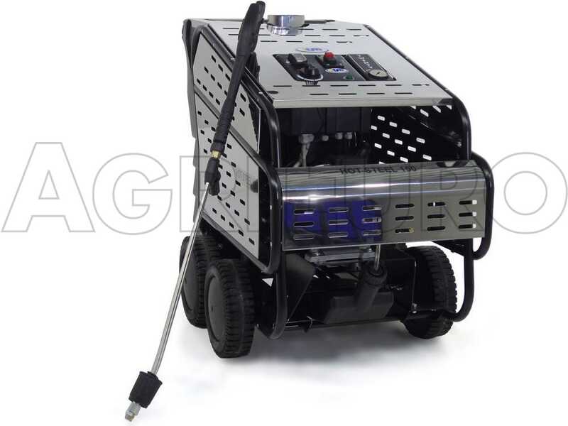 ITM - HOT STEEL 150/15 - Idropulitrice professionale triale ad acqua calda - trifase - 150 bar - 900 l/h - INOX