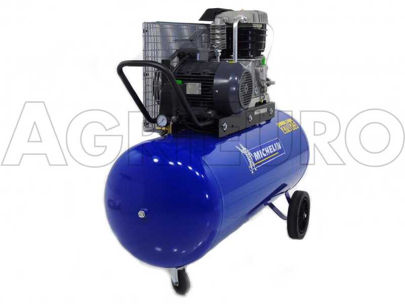 Michelin MCX 300 858 - Compressore aria elettrico trifase a cinghia - Motore 7.5 HP - 270 lt