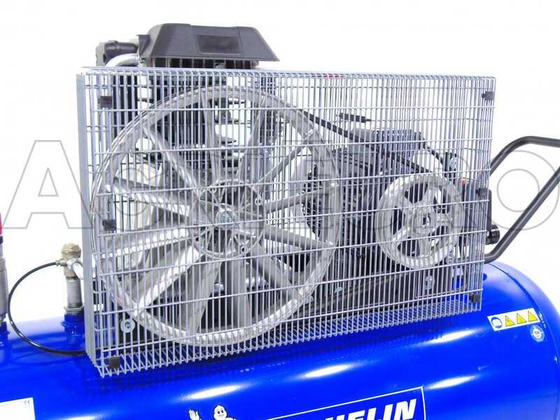 Michelin MCX 300 858 - Compressore aria elettrico trifase a cinghia - Motore 7.5 HP - 270 lt