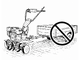GeoTech Pro PGT 900 - Motozappa a benzina 7 HP con cambio 2+1 e trasmissione a ingranaggi