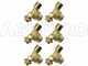 Kit 6 pezzi - Valvole antigoccia per getti e nebulizzatori - Attacco 3/8 MG - 3/8 GF