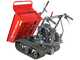 GeoTech Pro GeoPorter 330D BS - Motocarriola cingolata cassone dumper con 4 rulli - 300Kg