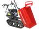 GeoTech Pro GeoPorter 330D BS - Motocarriola cingolata cassone dumper con 4 rulli - 300Kg