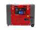 GeoTech-Pro DGP8500SE-3 - Generatore di corrente diesel silenziato carrellato con AVR 6.0 kW - Continua 5.5 kw Full-Power
