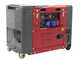 GeoTech-Pro DGP8500SE-3 - Generatore di corrente diesel silenziato carrellato con AVR 6.0 kW - Continua 5.5 kw Full-Power + ATS Trifase