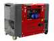 GeoTech-Pro DGP8500SE-3 - Generatore di corrente diesel silenziato carrellato con AVR 6.0 kW - Continua 5.5 kw Full-Power + ATS Trifase