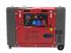 GeoTech-Pro DGP8500SE-3 - Generatore di corrente diesel silenziato carrellato con AVR 6.0 kW - Continua 5.5 kw Full-Power + ATS Trifase