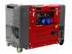 GeoTech-Pro DGP8500SE-3 - Generatore di corrente silenziato carrelalto con AVR 6 kW - Continua 5.5 kW Full-Power + ATS Monofase