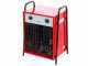 GeoTech EH 2200 T - Generatore di aria calda elettrico con ventilatore - 22  kW - Trifase