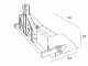 GeoTech 100 cm - Paletta posteriore per trattore - Serie media - Portata 300 Kg