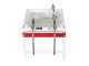 Grifo 2 attacchi - Riempitrice manuale con beccucci inox e serbatoio in plastica